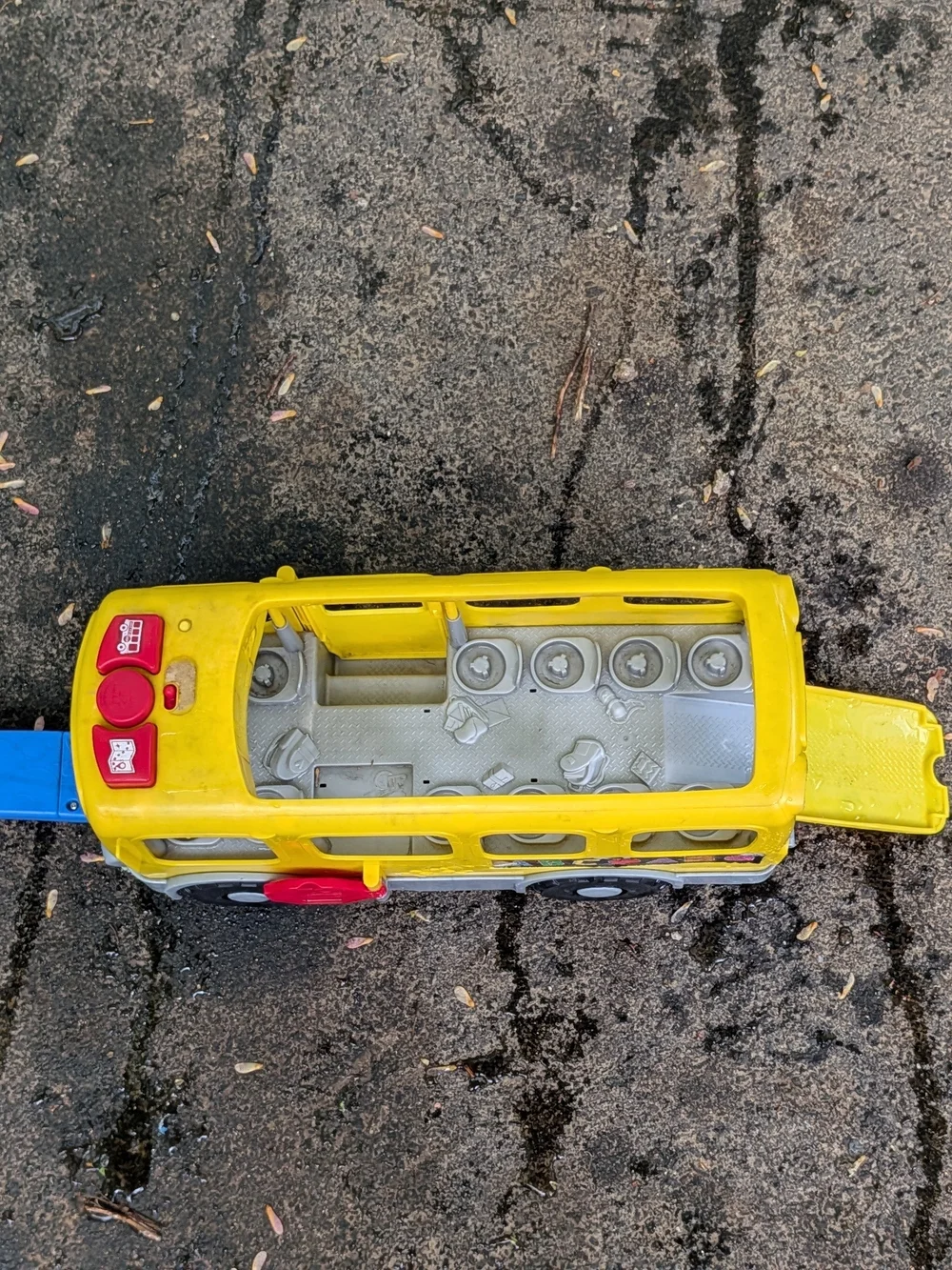 Yellow Toy School Bus Pull-Along for Kids